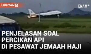 VIDEO: Percikan Api di Pesawat Jamaah Haji dari Makassar, Ini Penjelasan Garuda Indonesia
